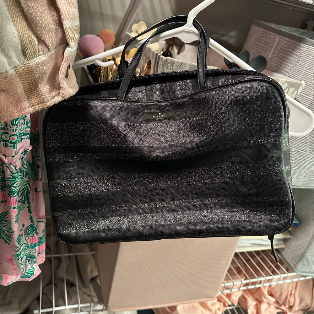 Kate Spade Black Cosmetic Bag